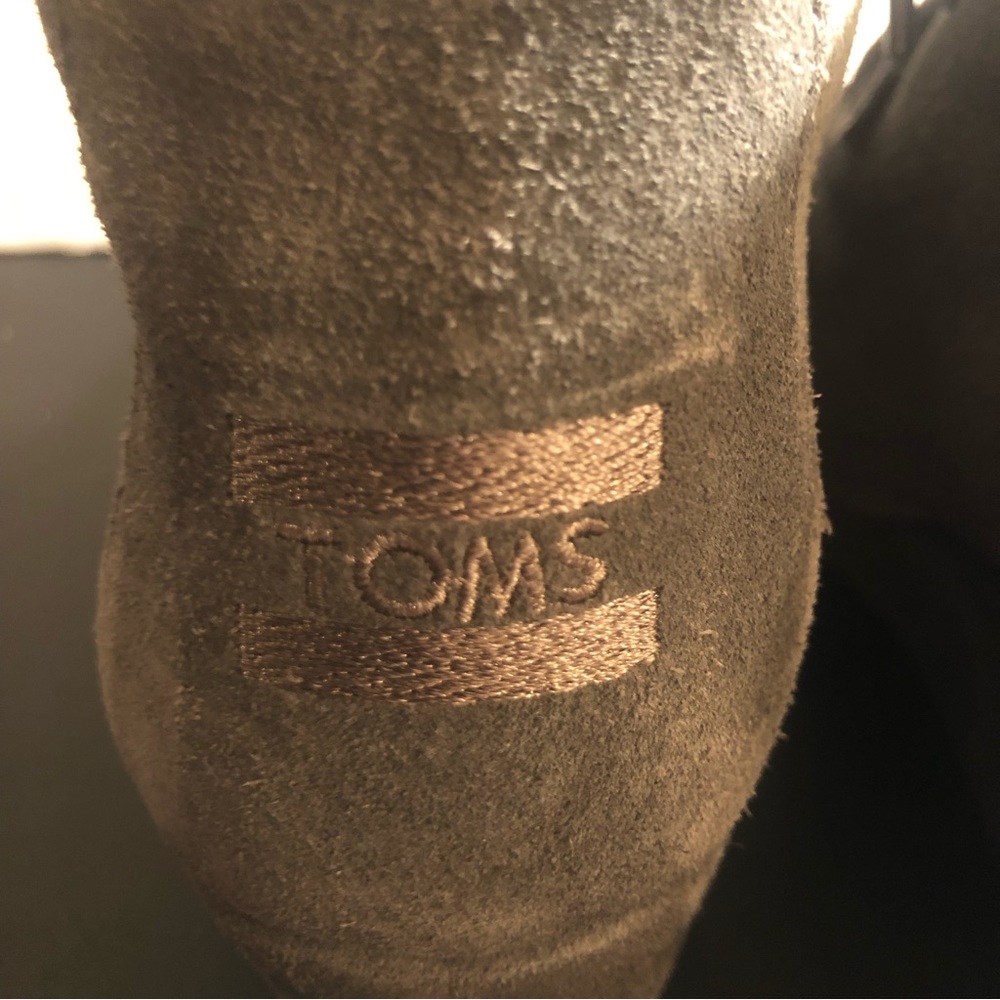 Toms Ankle Booties Womens 9.5 Gray Suede - Picture 3 of 7